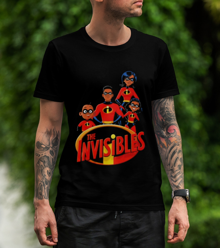 The Invisibles Characters The Incredibles Parody Superhero Family T-Shirt