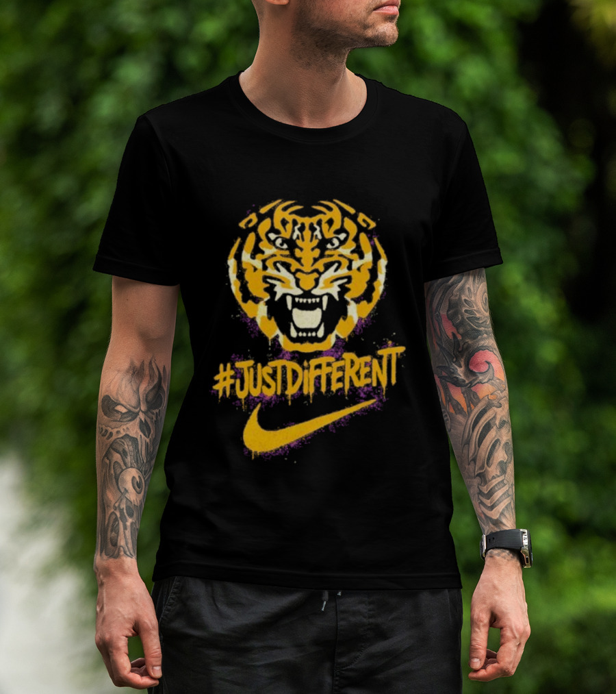 Zubaz Northwest NCAA LSU Tigers Nike Tiger Head JustDifferent T-Shirt