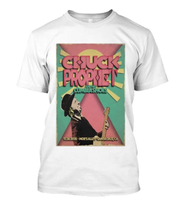 Chuck Prophet And His Cumbia Shoes Moe's Alley Santa Cruz CA 12.28.2025 T-Shirt