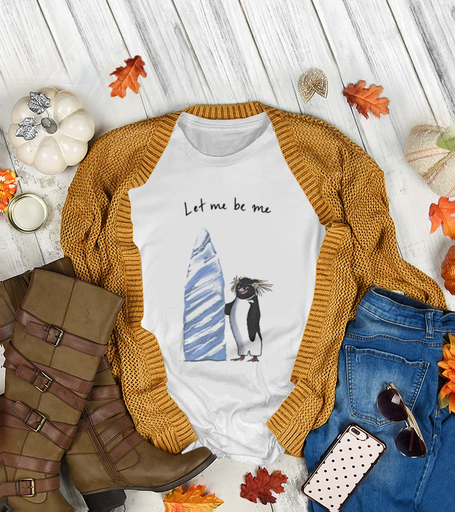 Cody Maverick Let Me Be Me Penguin With Surfboard T-Shirt