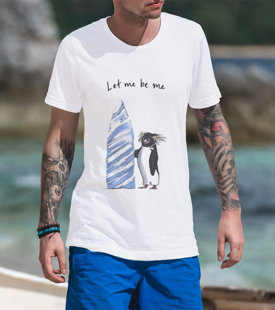 Cody Maverick Let Me Be Me Penguin With Surfboard T-Shirt