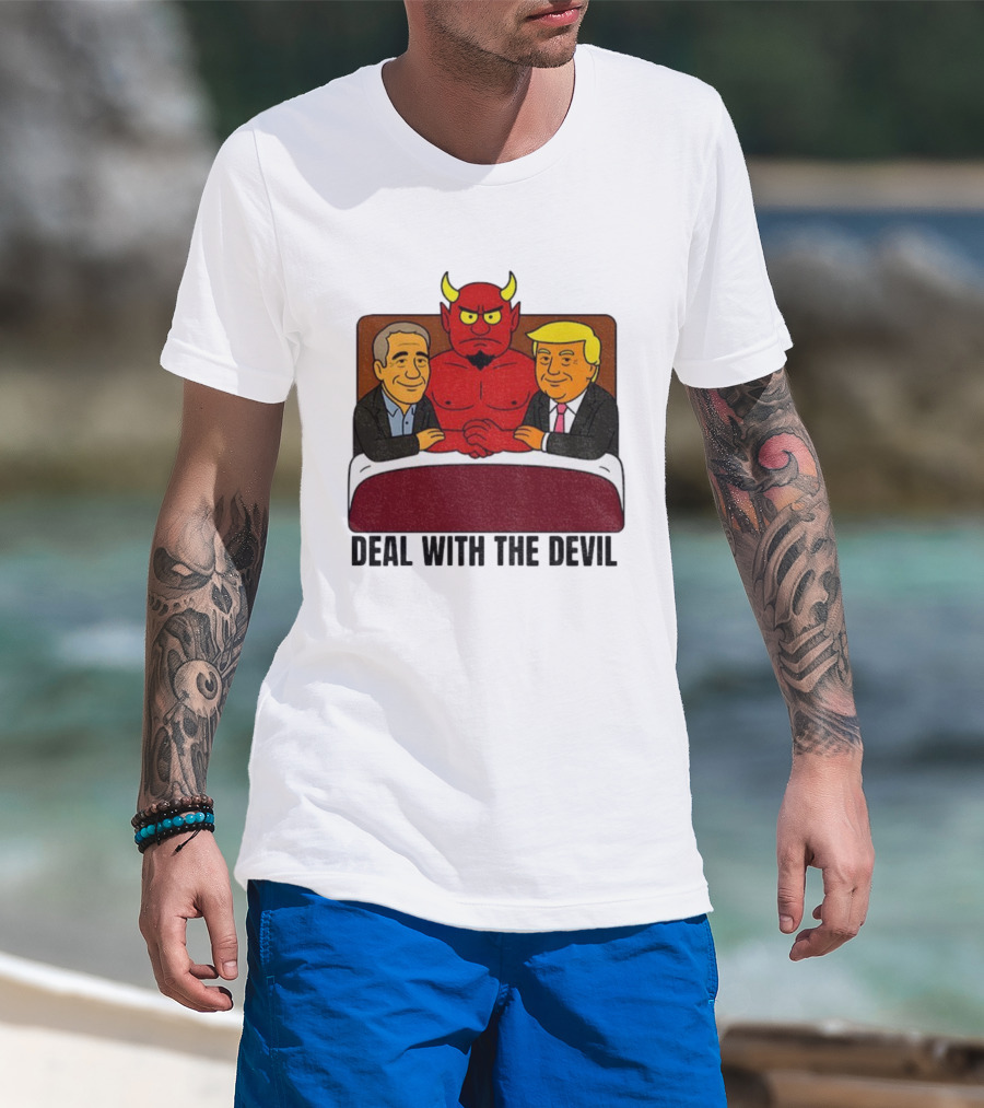 Deal With The Devil Trump Epstein Satan South Park T-Shirt