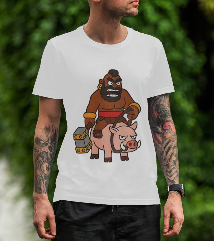 Hog Rider Character From Clash Royale Game T-Shirt