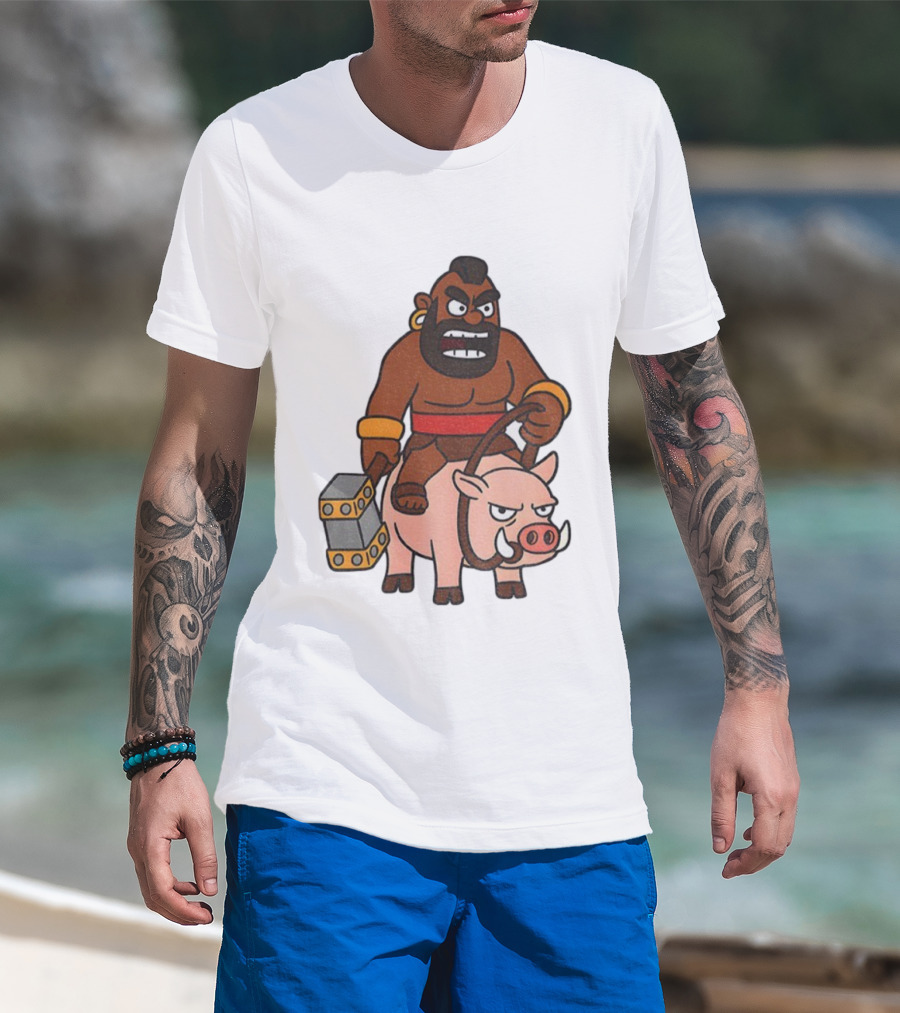 Hog Rider Character From Clash Royale Game T-Shirt