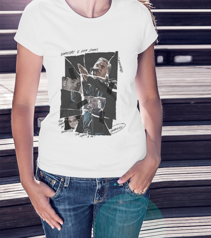 Morrissey Everyday Is Like Sunday Collage Torn Imagery T-Shirt