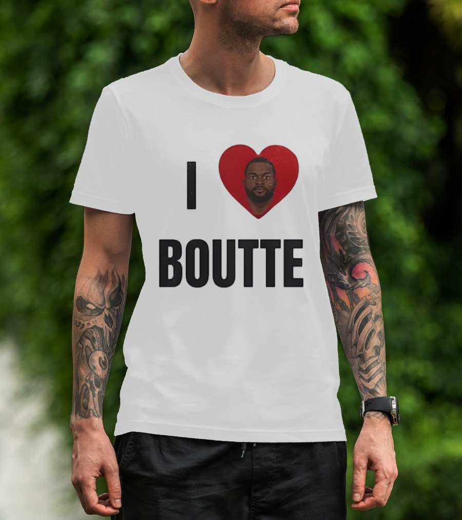 I Love Boutte New England Patriots Kayshon Boutte T-Shirt