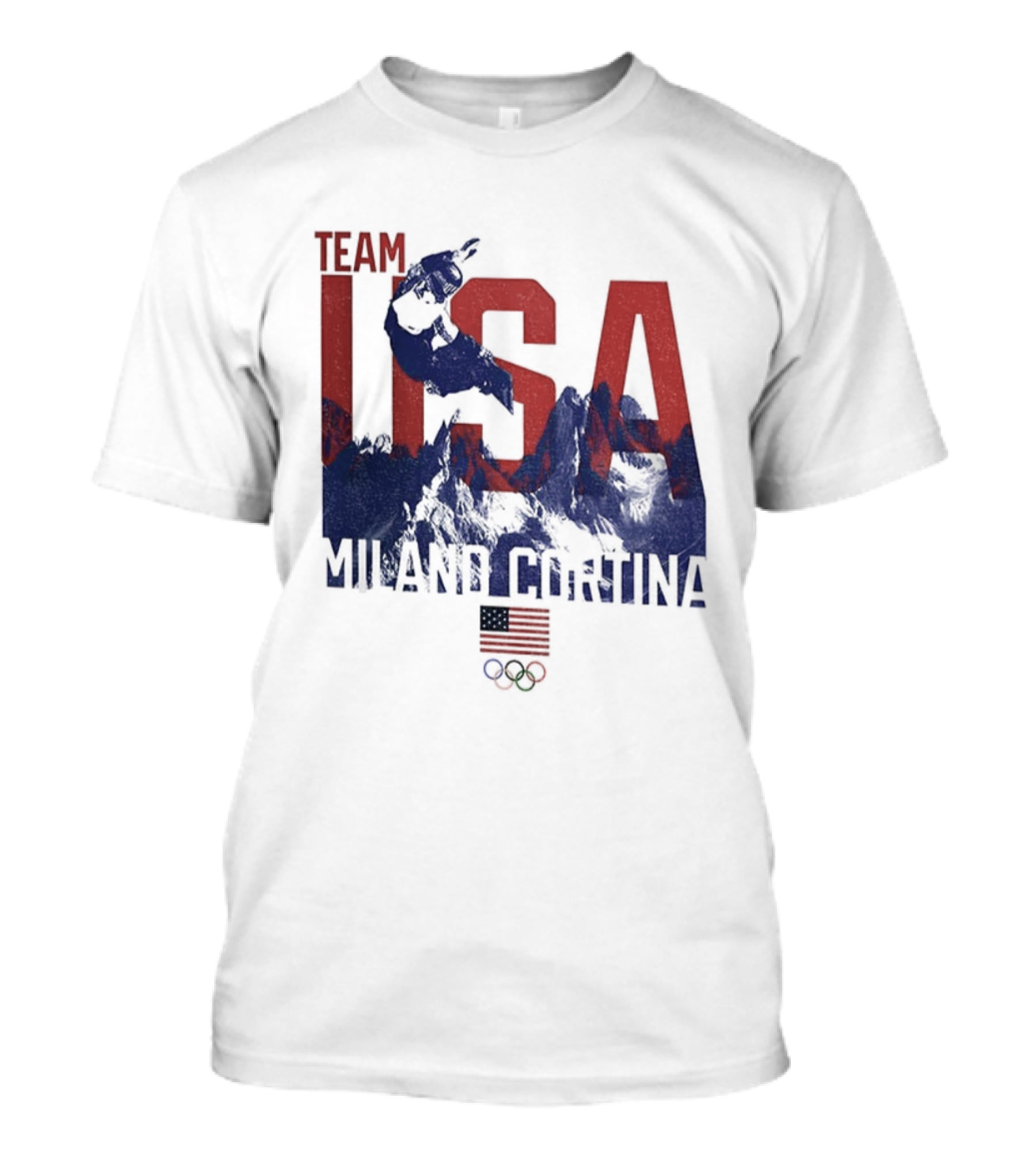 Team USA Olympic 2026 Milano Cortina American Flag T-Shirt