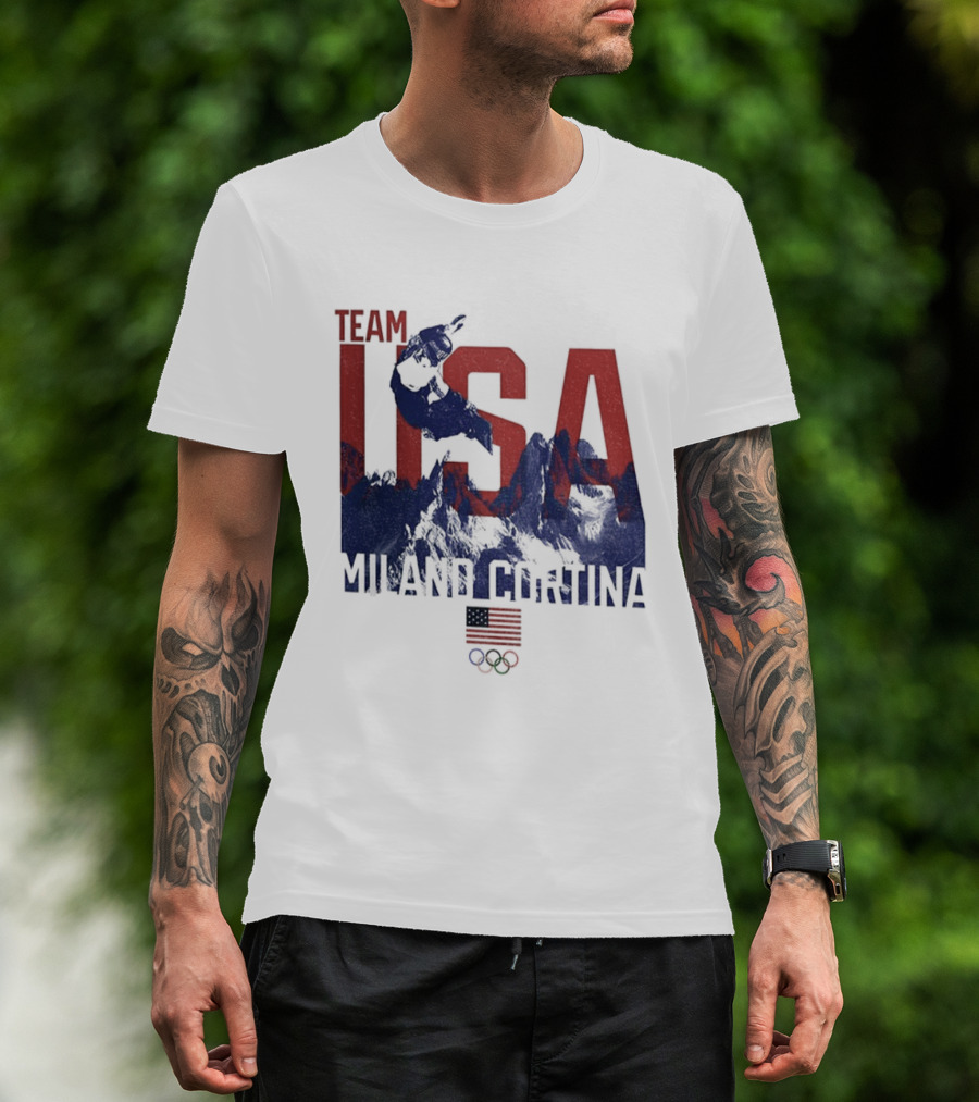Team USA Olympic 2026 Milano Cortina American Flag T-Shirt