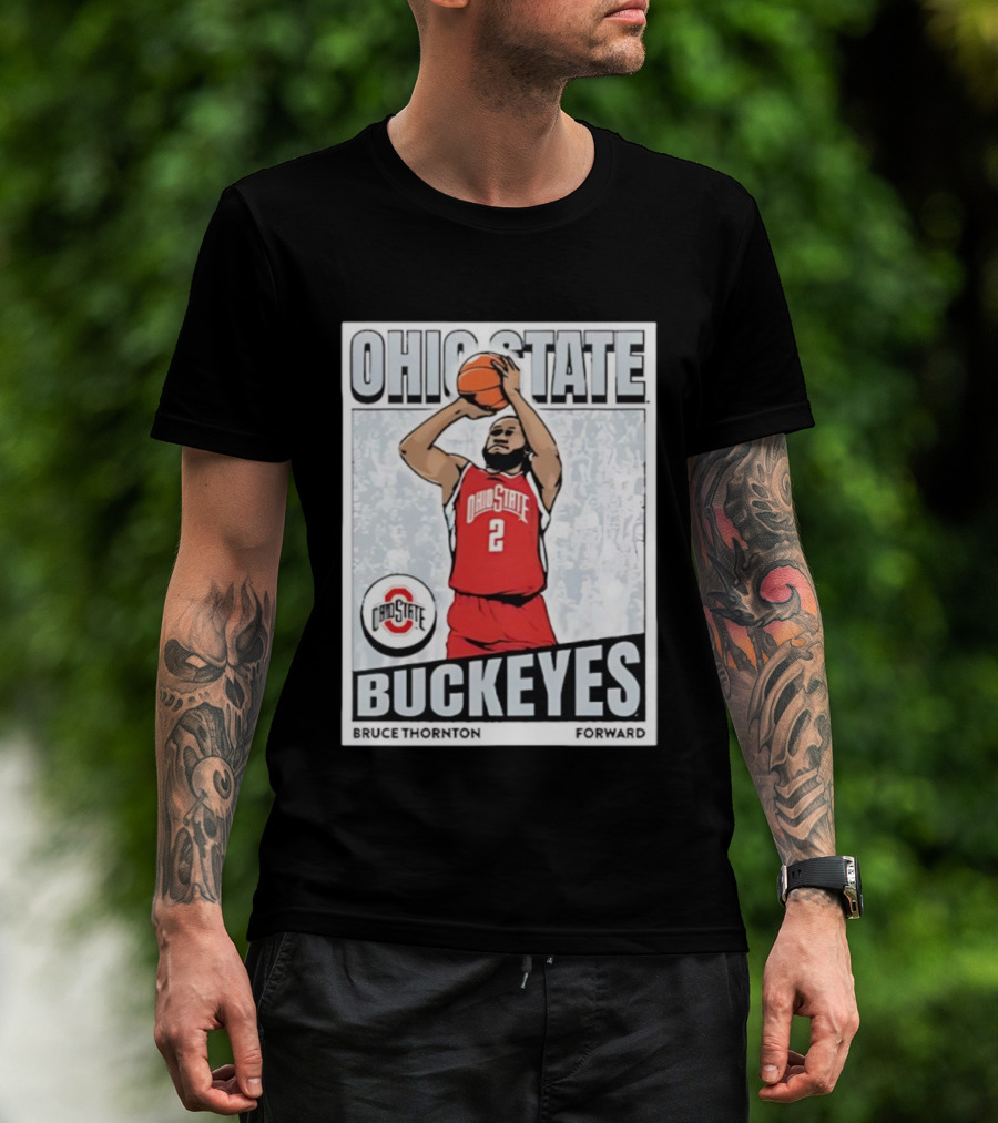 Ohio State Buckeyes Bruce Thornton Basketball Forward Nummer 2 T-Shirt