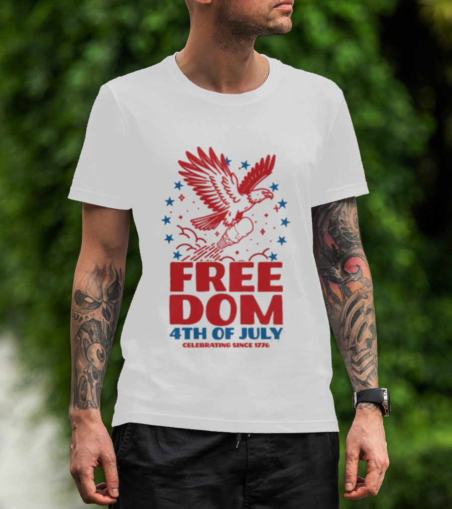 Andy’s Frozen Custard Freedom Eagle 4th Of July Celebrating Since 1776 T-Shirt