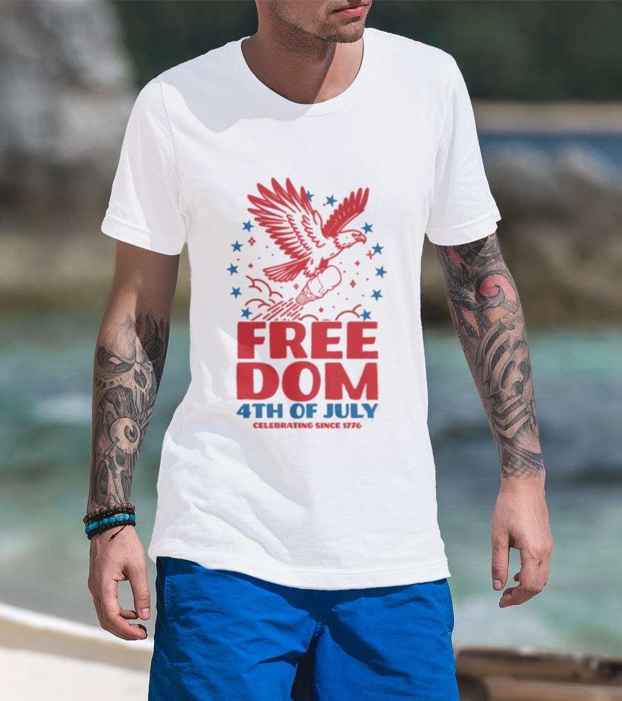 Andy’s Frozen Custard Freedom Eagle 4th Of July Celebrating Since 1776 T-Shirt