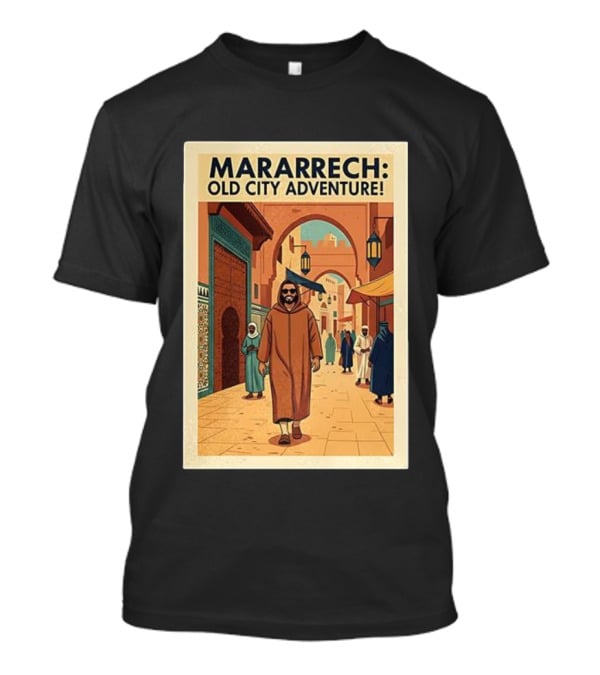 MARARRECH Old City Adventure Vintage Medina Travel Appeal T-Shirt