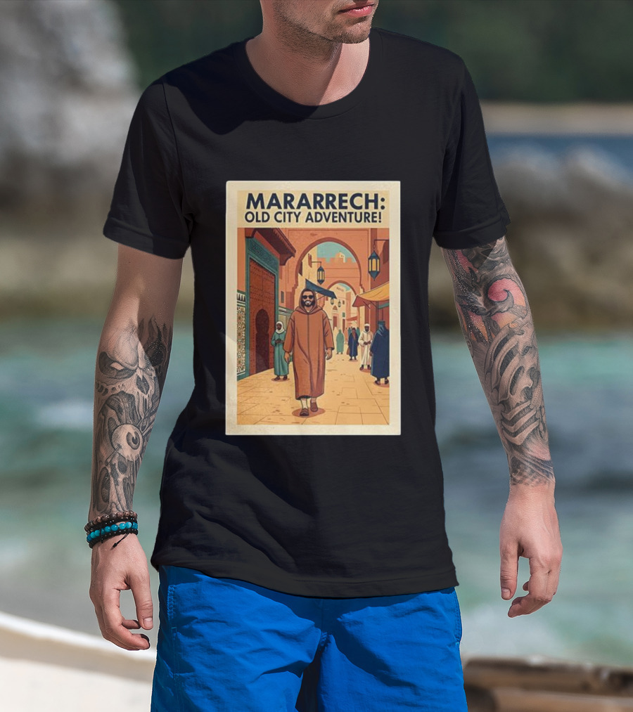MARARRECH Old City Adventure Vintage Medina Travel Appeal T-Shirt