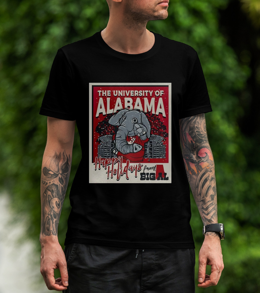 The University Of Alabama Happy Holidays From Big Al T-Shirt