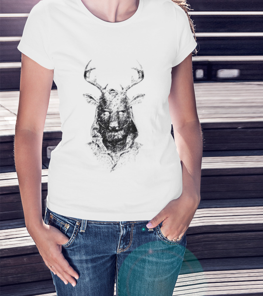Mask Alan Wake Dark Antler Face T-Shirt