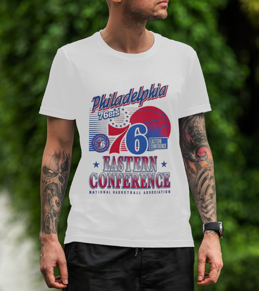 Philadelphia 76ers 6 Eastern Conference NBA Basketball T-Shirt