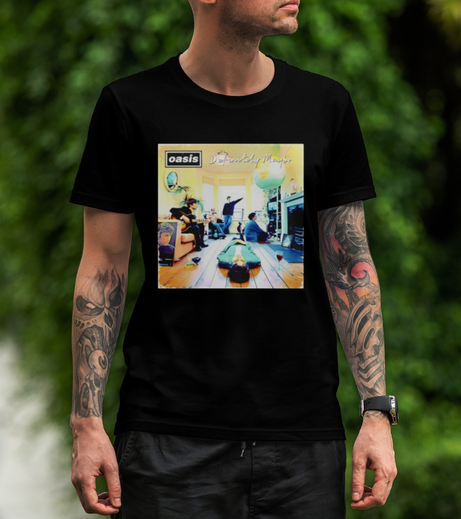 Definitely Maybe Oasis Vintage Album Cover T-Shirt
