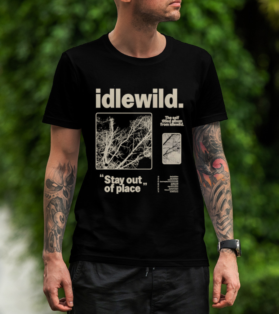 Idlewild Stay Out Of Place 2025 Tour With Abstract Organic Patterns T-Shirt