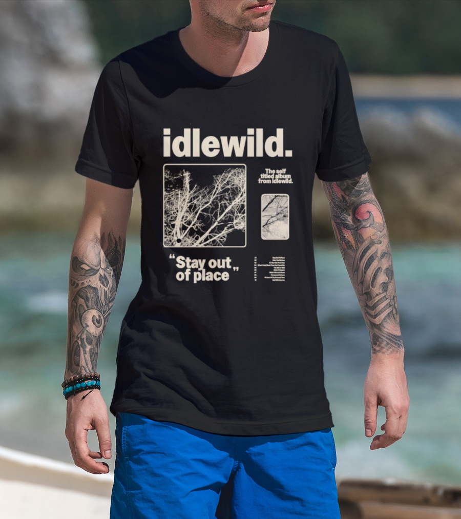 Idlewild Stay Out Of Place 2025 Tour With Abstract Organic Patterns T-Shirt