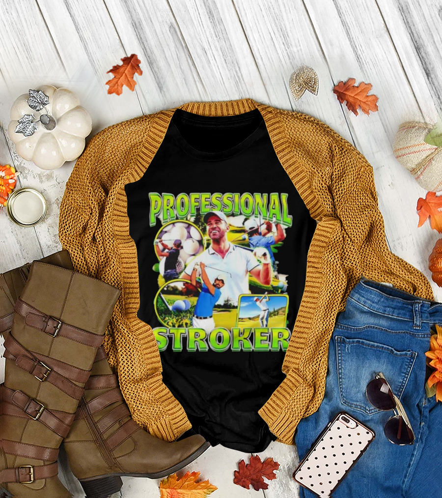 Professional Stroker Golf Enthusiast Man Player Scene T-Shirt