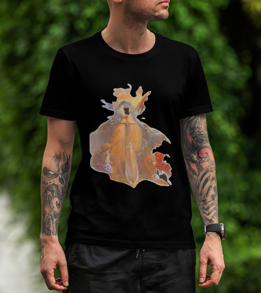 Vintage The Lord Of The Rings The Hobbits Sword Quest Vintage Illustration T-Shirt