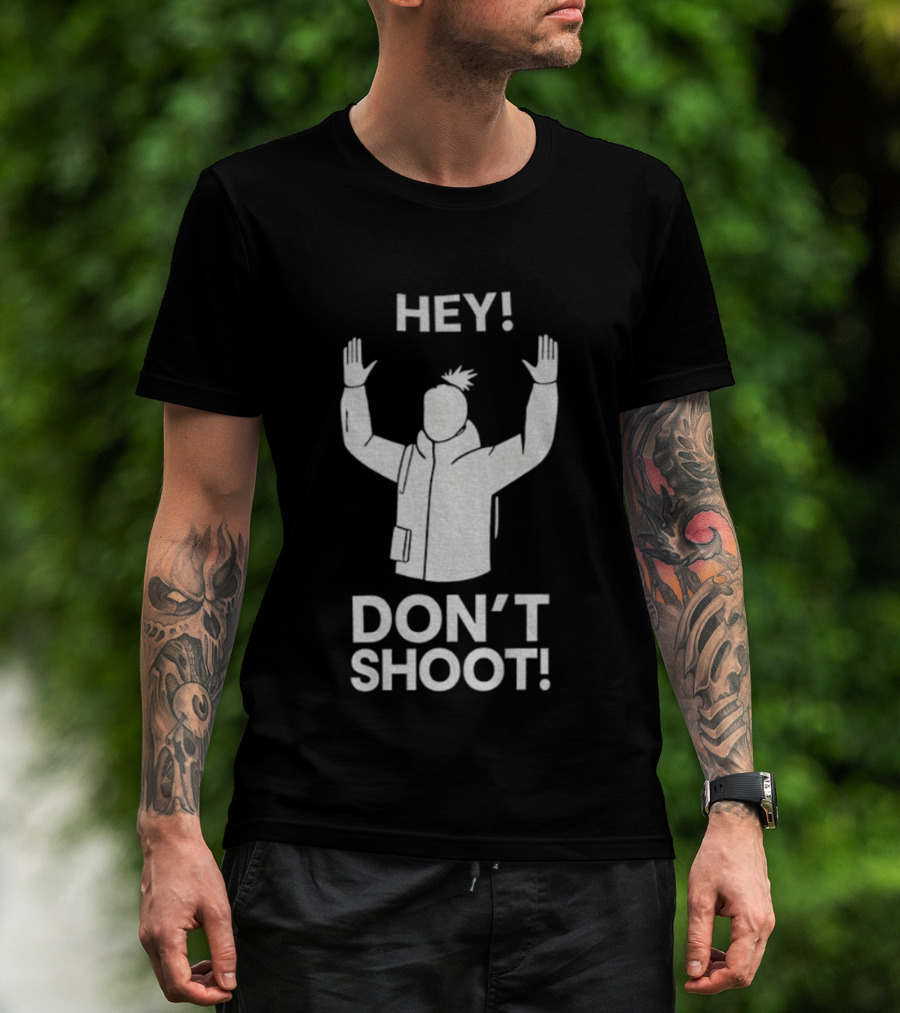ARC Raiders Hey Don't Shoot Hands Up Gesture T-Shirt