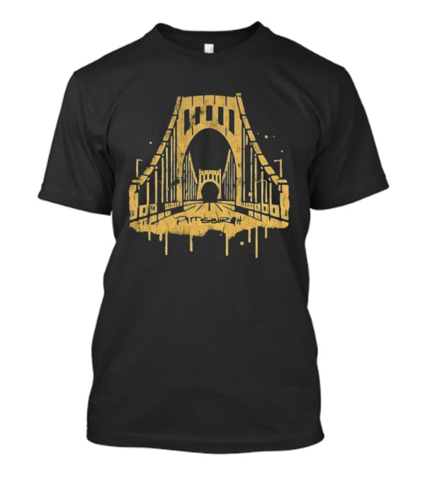 Bridge Graffiti Pittsburgh Steelers City Football Vintage T-Shirt