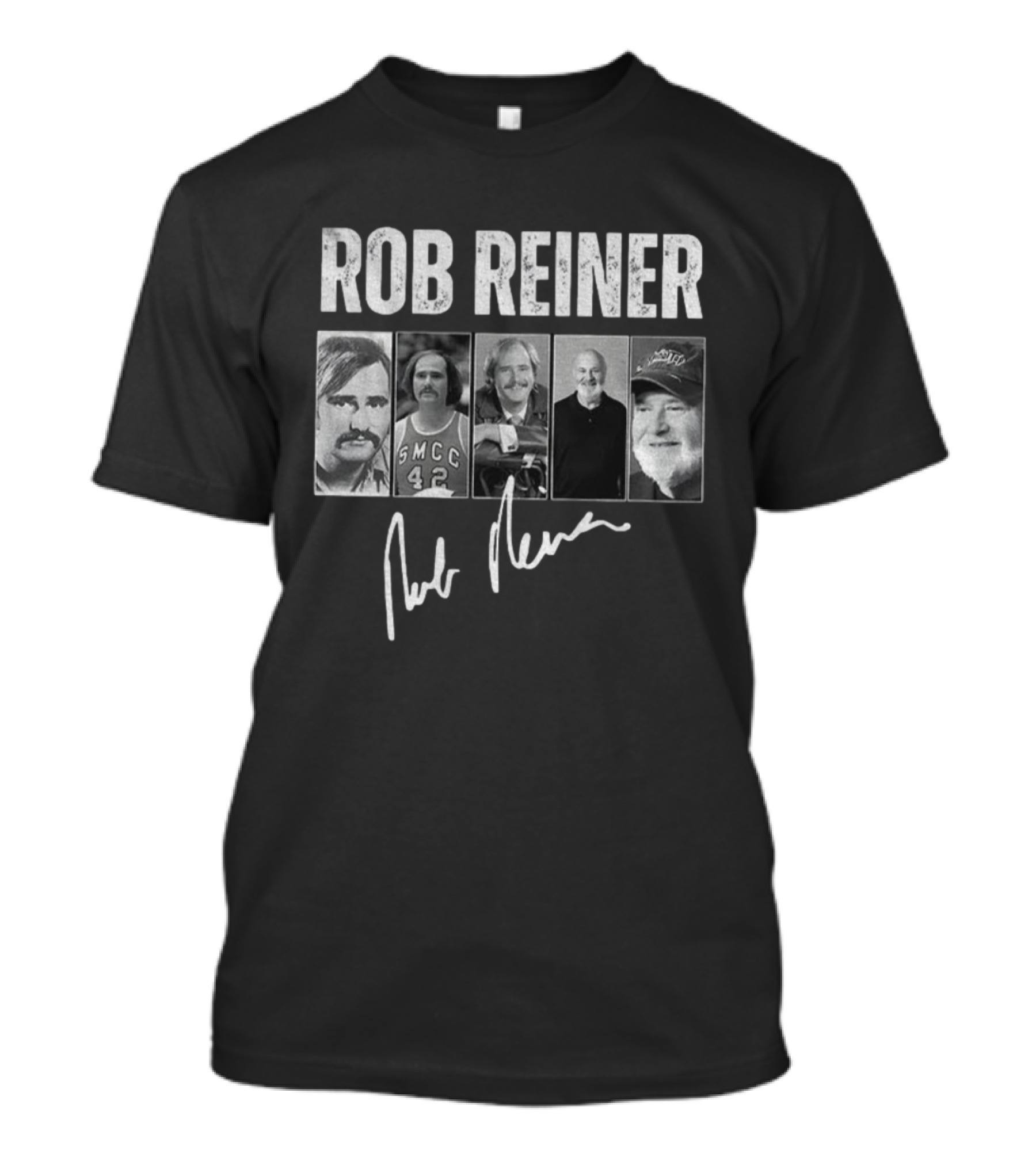 Rob Reiner 1947-2025 Signature Tribute Vintage Photos T-Shirt
