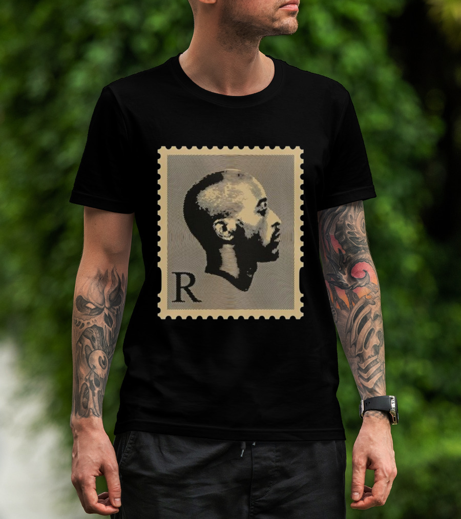 Rakim R Stamp Hip-Hop Retro Portrait Design T-Shirt