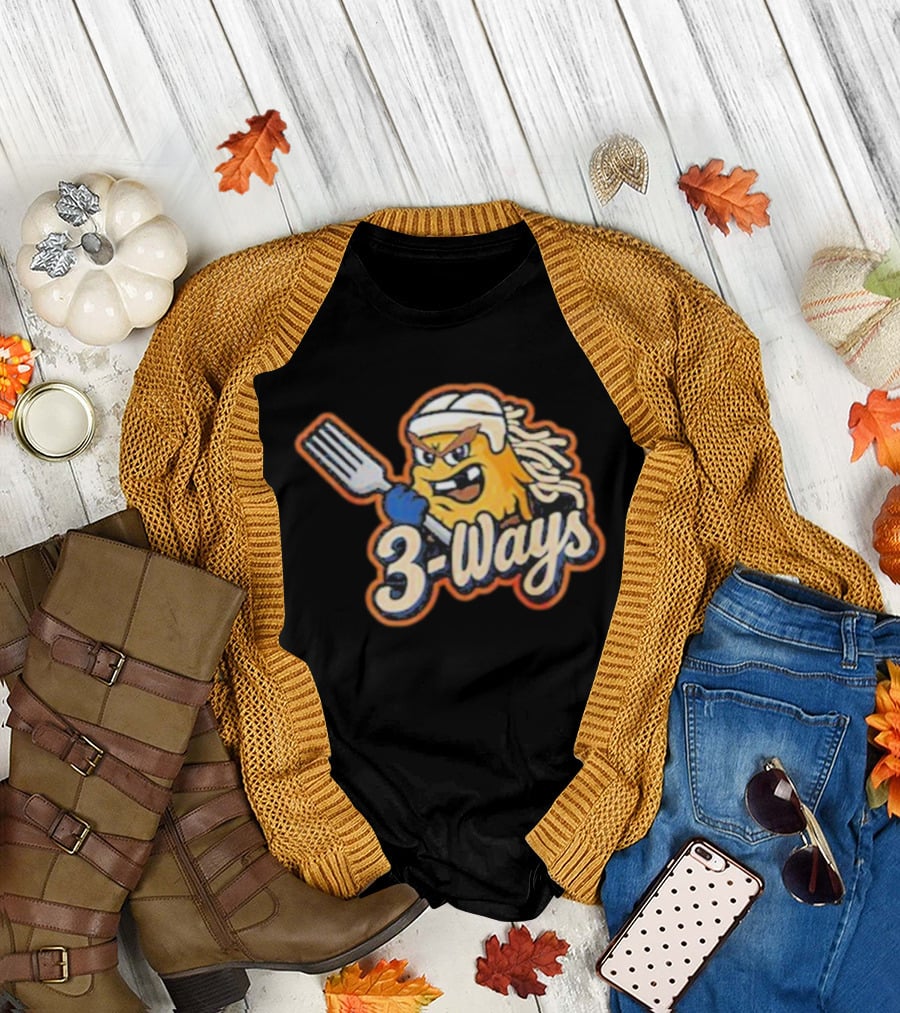 Cincinnati Cyclones 3 Ways Mascot Fork Design T-Shirt
