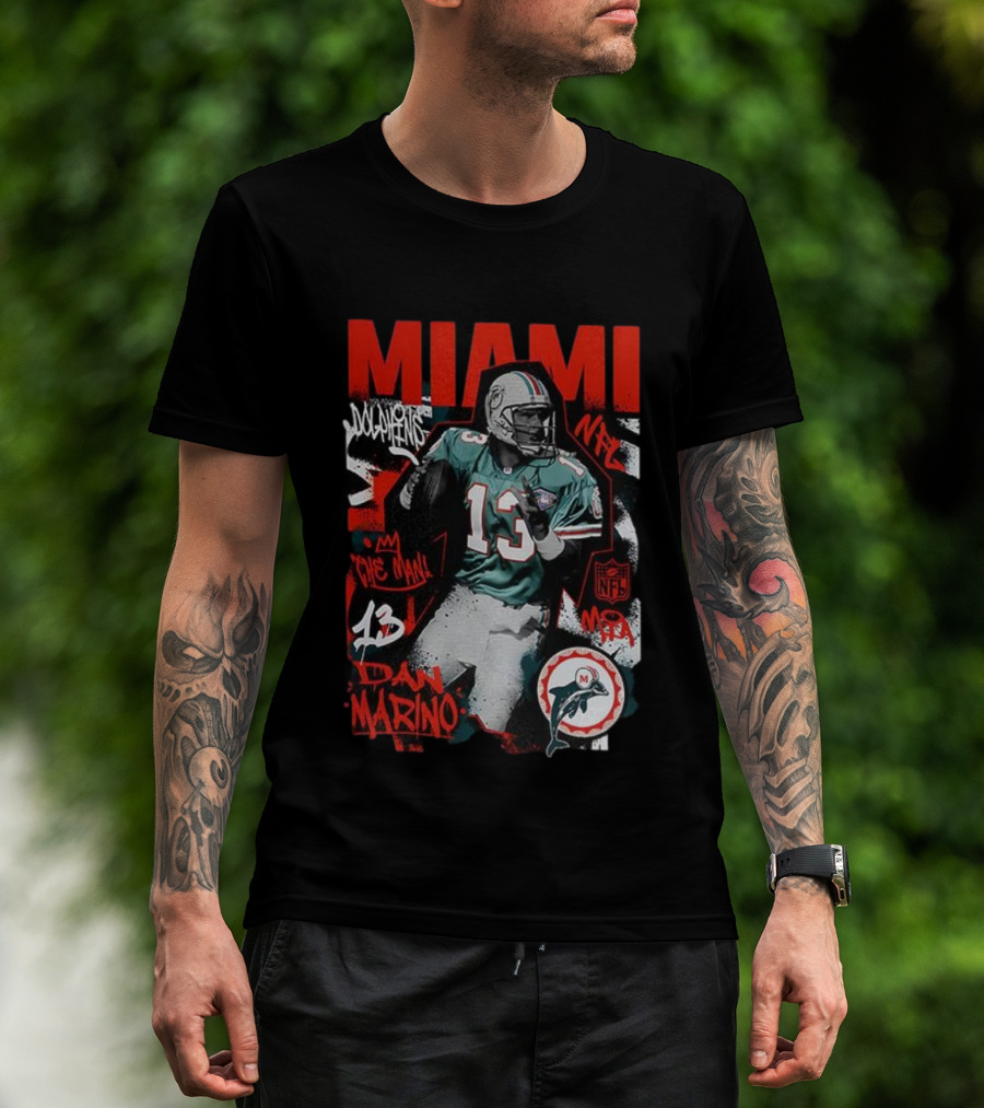 Miami Dolphins NFL Dan Marino The Man 13 T-Shirt