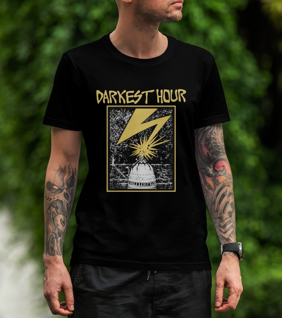 Darkest Hour Capitol Lightning Strike Graphic T-Shirt