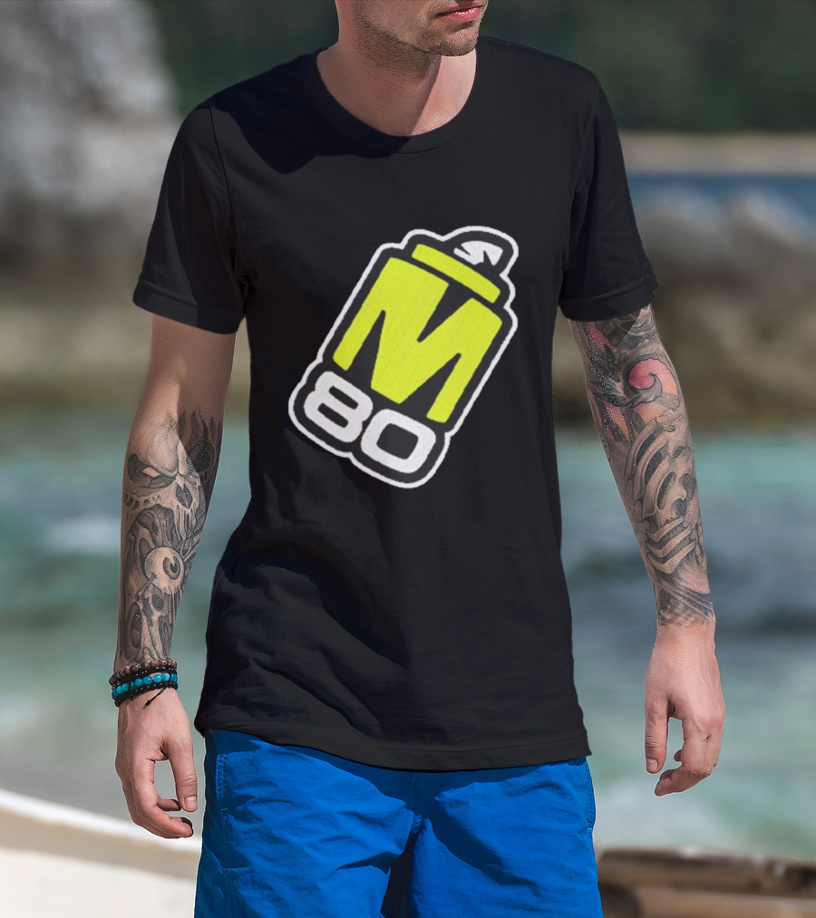 M80 Pro Player Gaming Esports Logo Spray Can T-Shirt