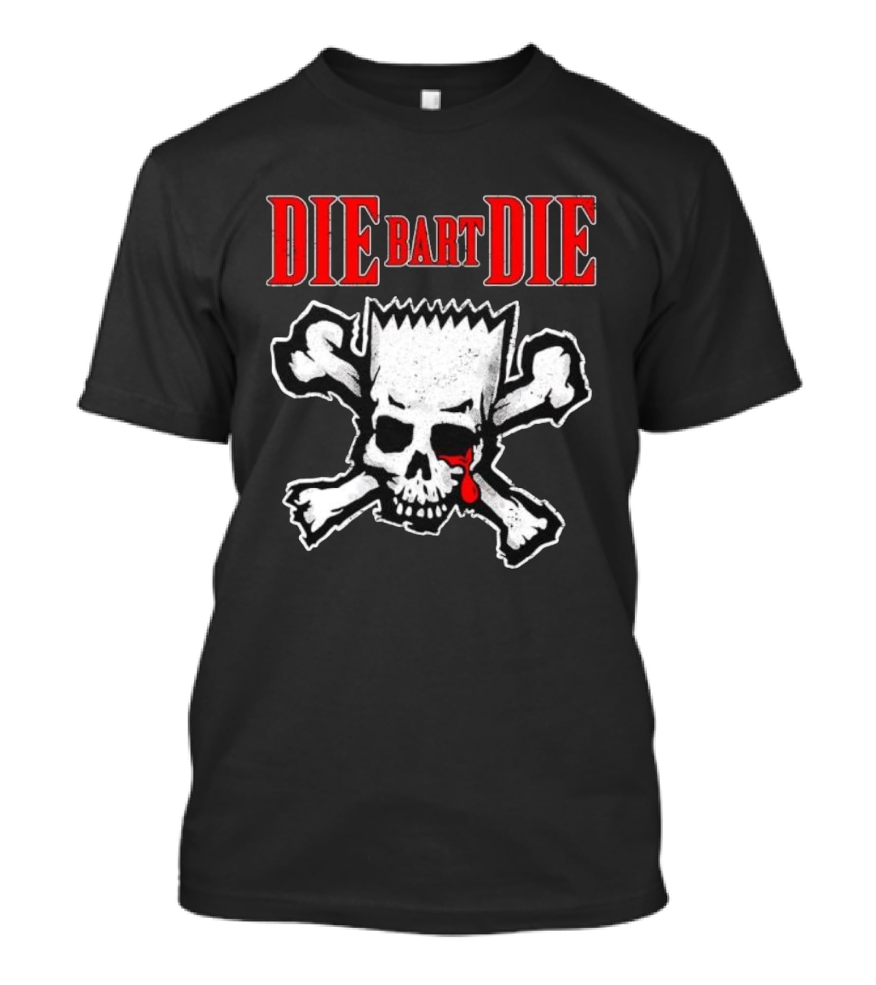 Die Bart Die Bart Simpson Skull Crossbones T-Shirt