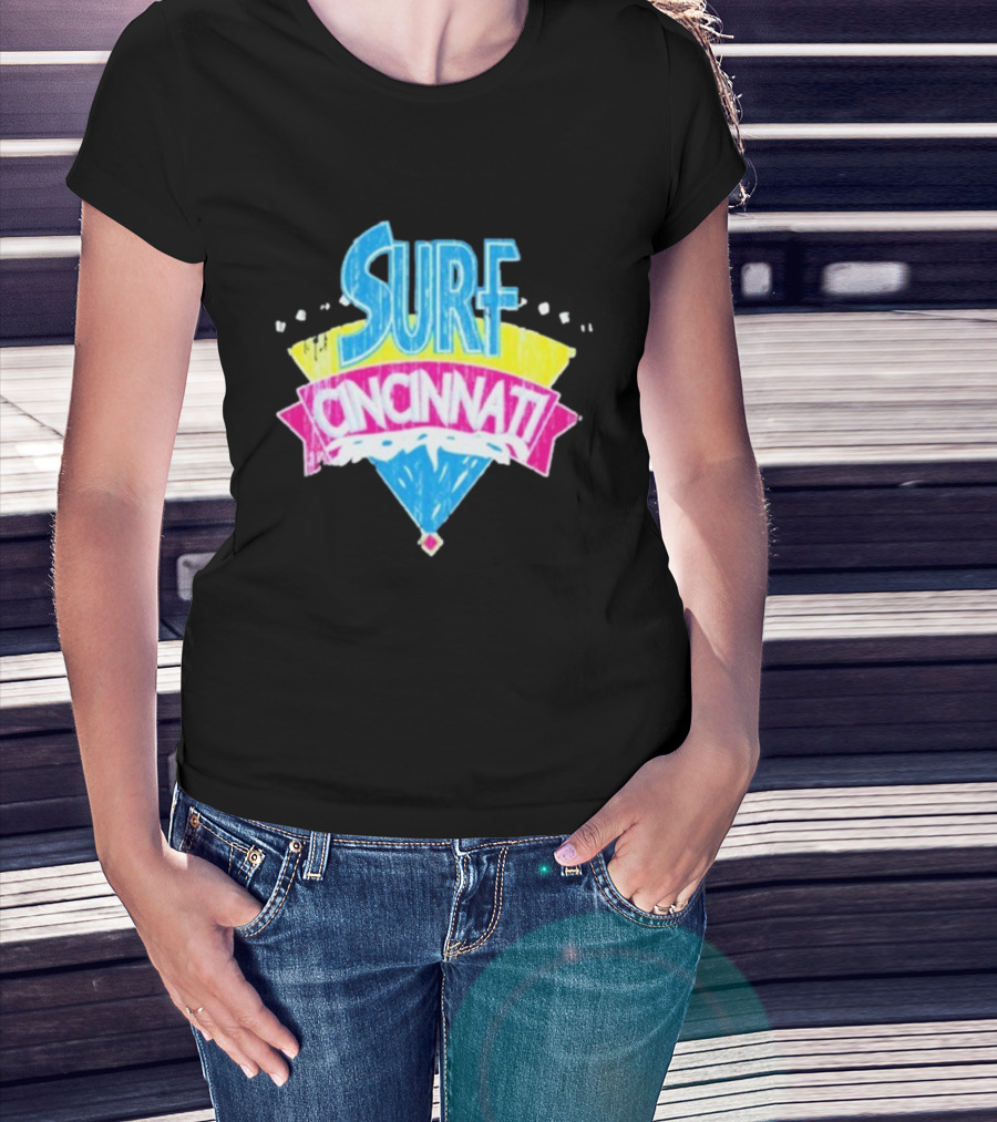 Surf Cincinnati Retro Wave Vibes T-Shirt