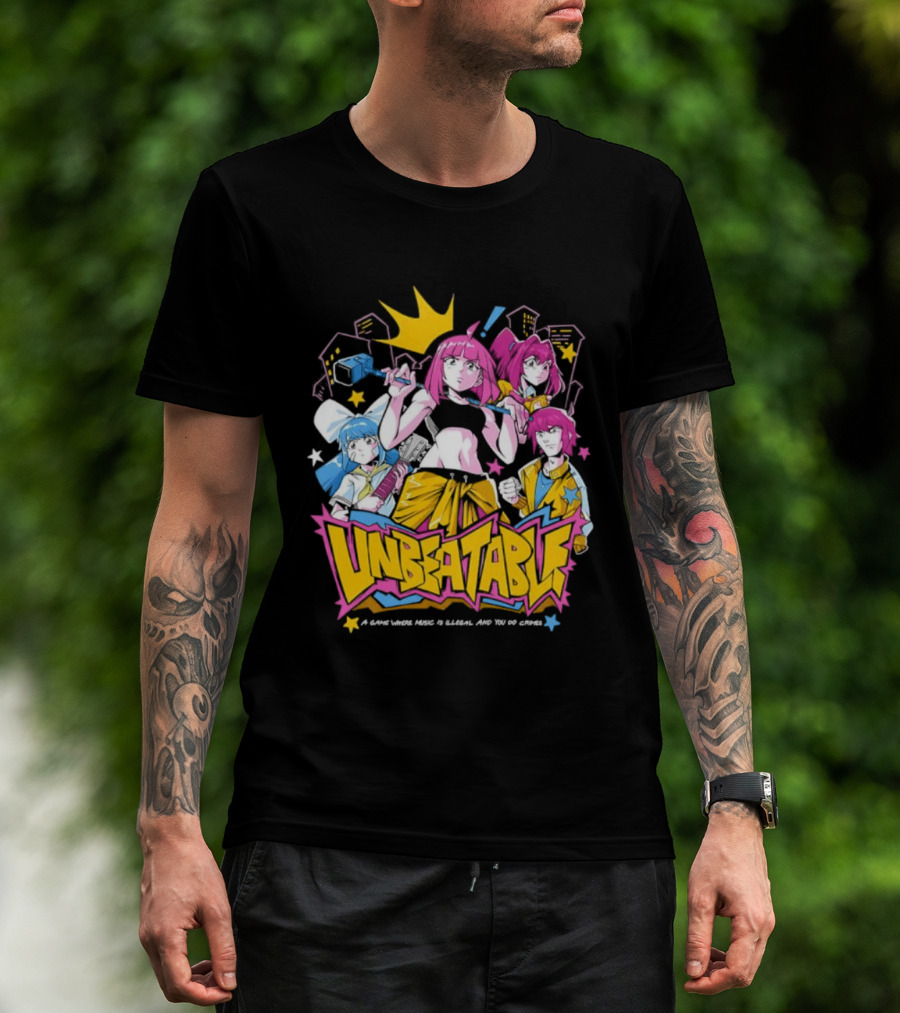 Unbeatable Rhythm Game A World Where Music Is Illegal T-Shirt