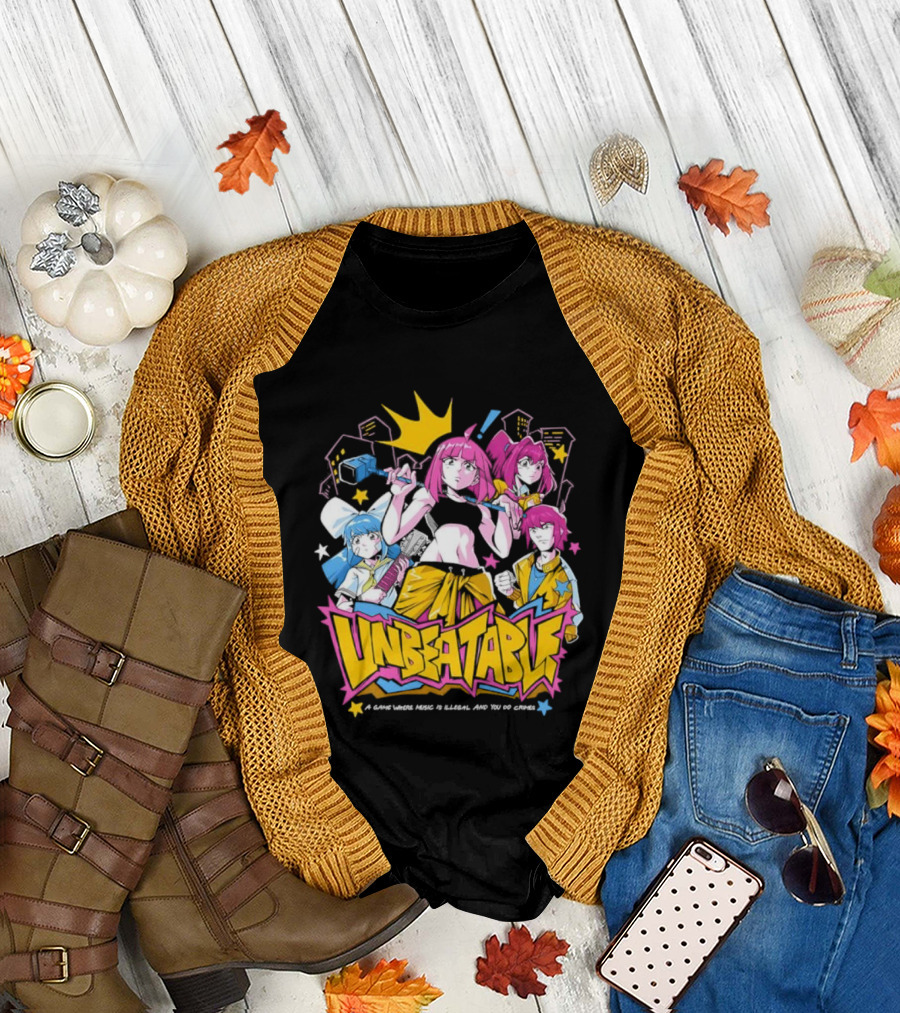 Unbeatable Rhythm Game A World Where Music is Illegal T-Shirt