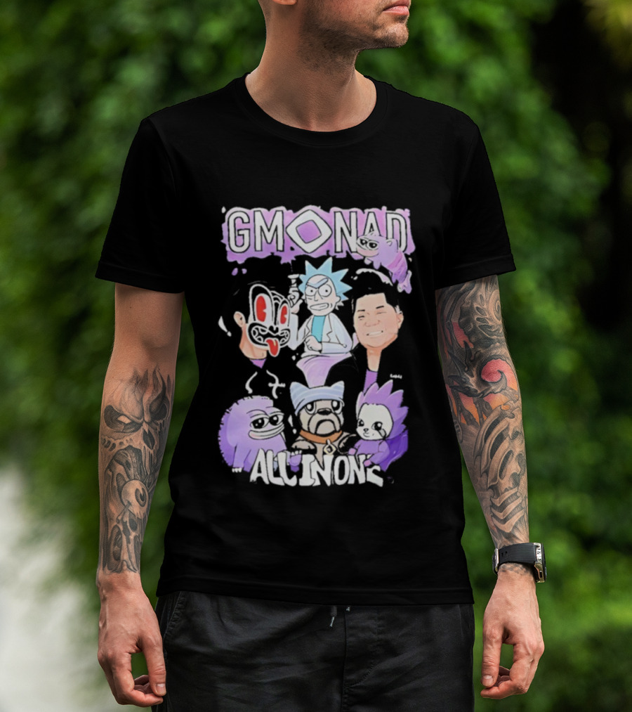 Gmonad Rick Sanchez All In Ons Fun Mashup T-Shirt