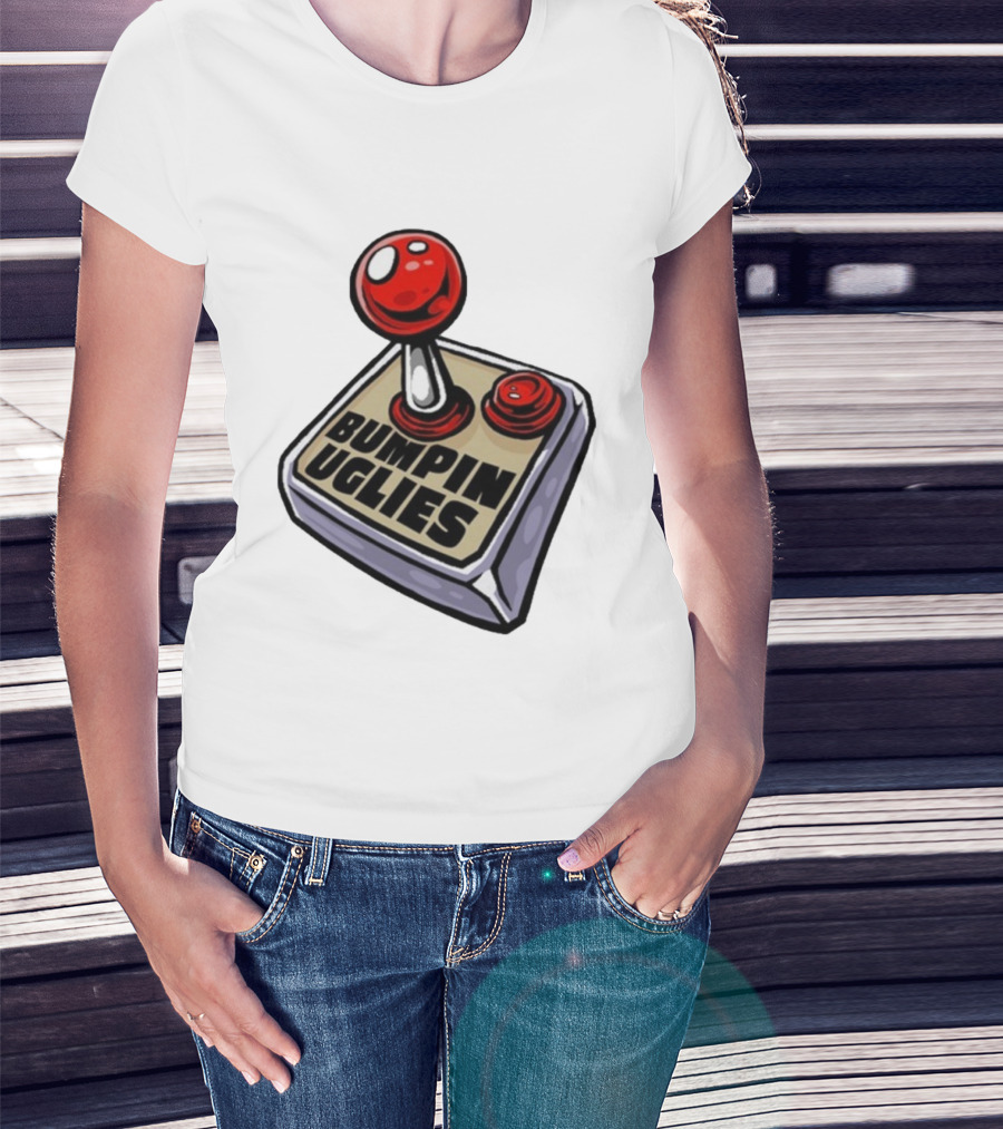 Bumpin Uglies Make It Through The Day Joystick Retro Style T-Shirt