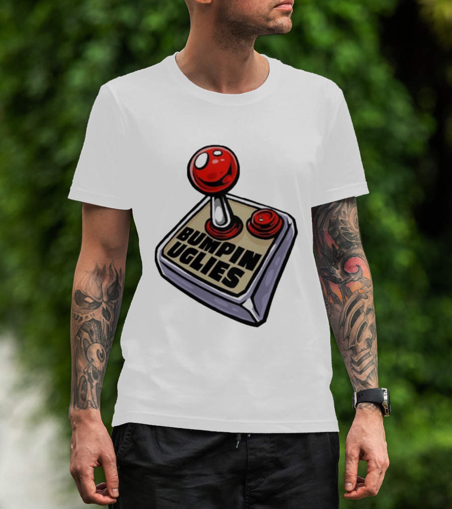 Bumpin Uglies Make It Through The Day Joystick Retro Style T-Shirt