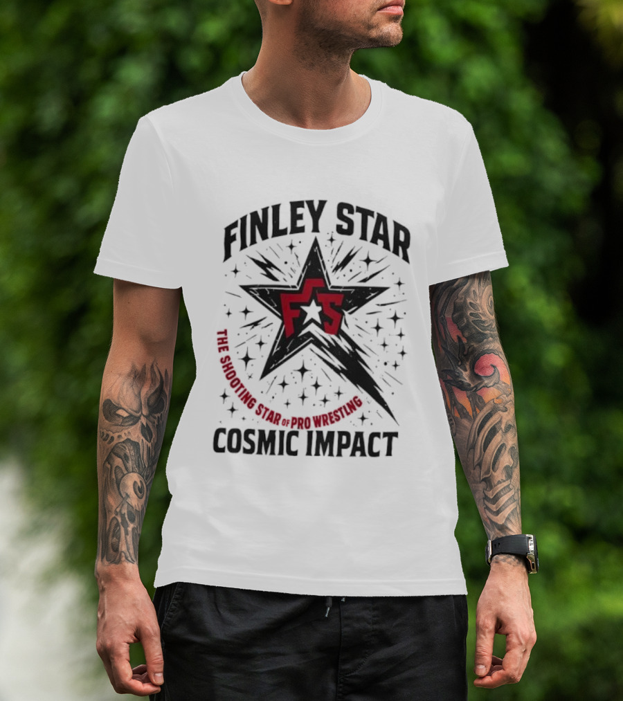 Finley Star FS The Shooting Star Of Pro Wrestling Cosmic Impact T-Shirt