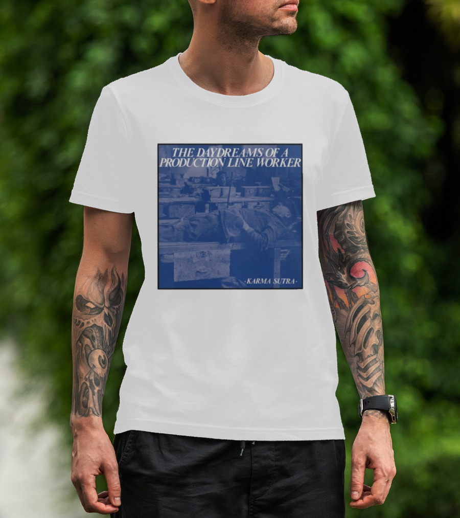 Karma Sutra The Daydreams Of A Production Line Worker Retro Industrial Aesthetic T-Shirt