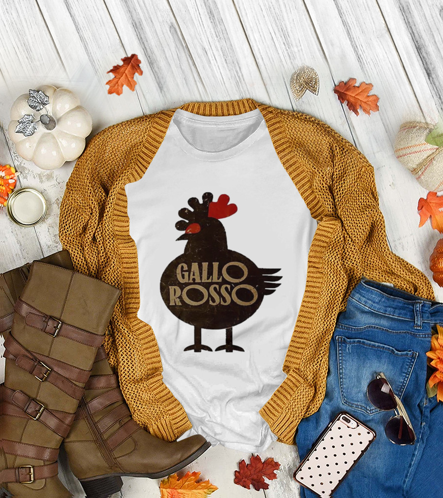 Gallo Rosso Heart Chicken T-Shirt