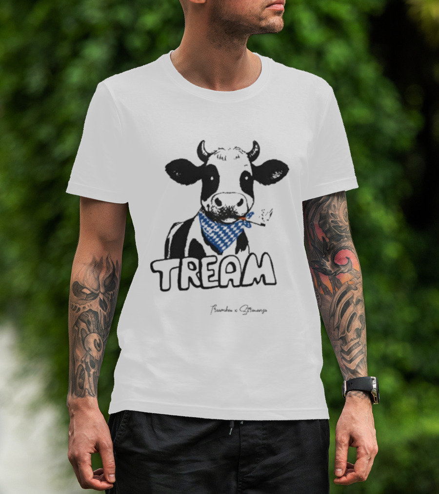 Tream Evy Bandana Cow Smoking T-Shirt