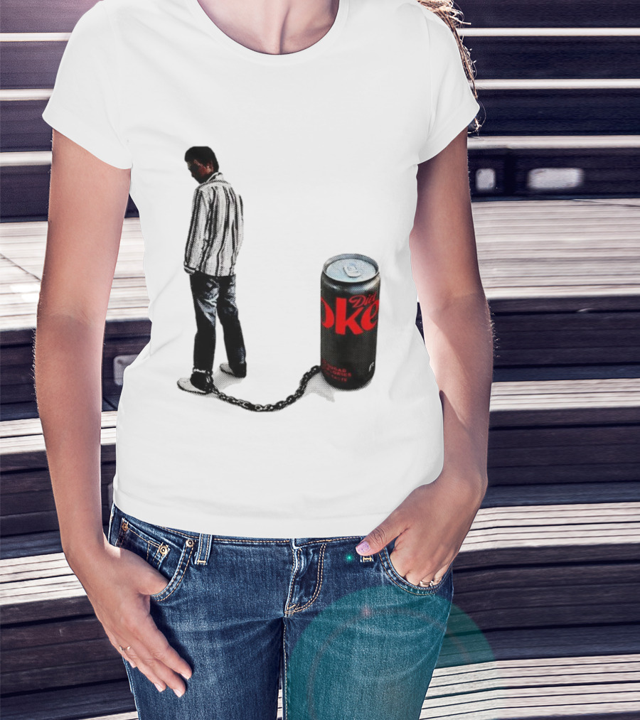 Diet Coke Freshwater Humor Tied With Chains T-Shirt