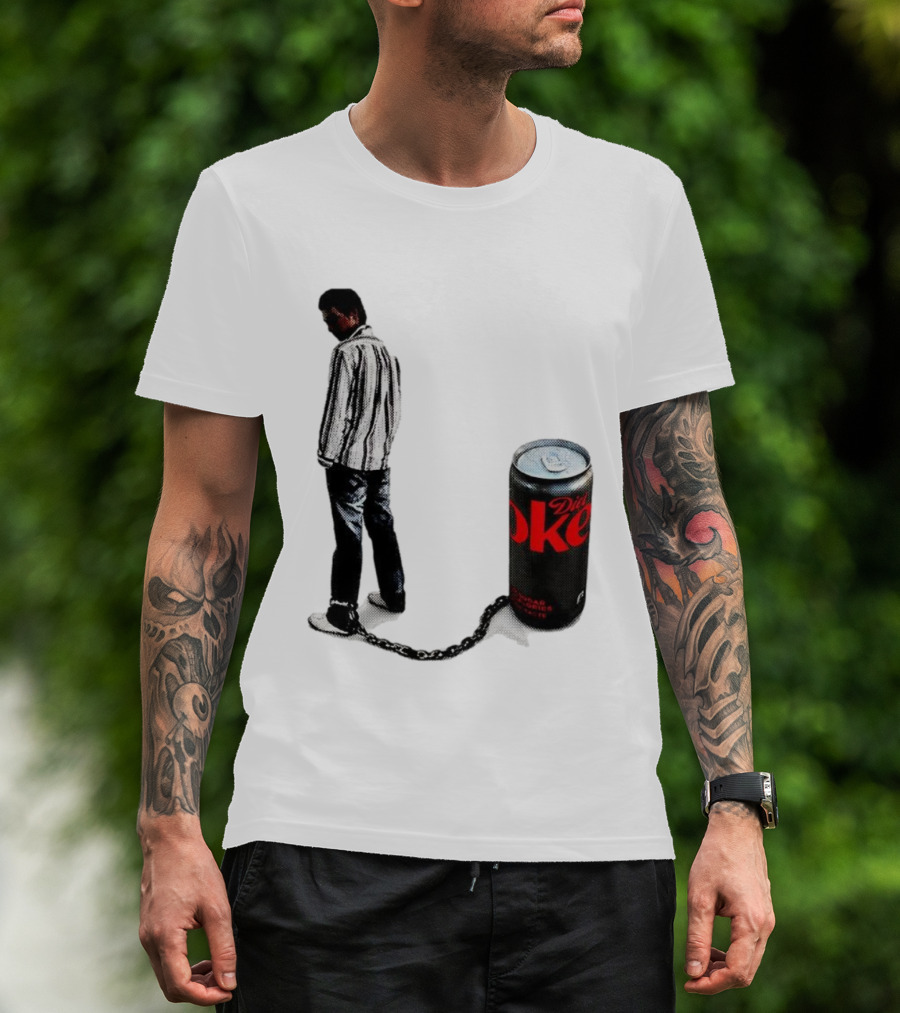 Diet Coke Freshwater Humor Tied With Chains T-Shirt