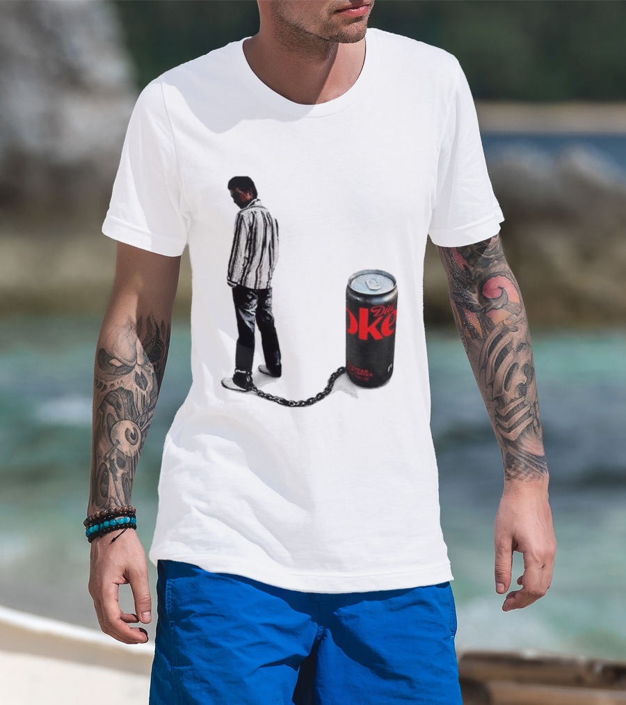 Diet Coke Freshwater Humor Tied With Chains T-Shirt