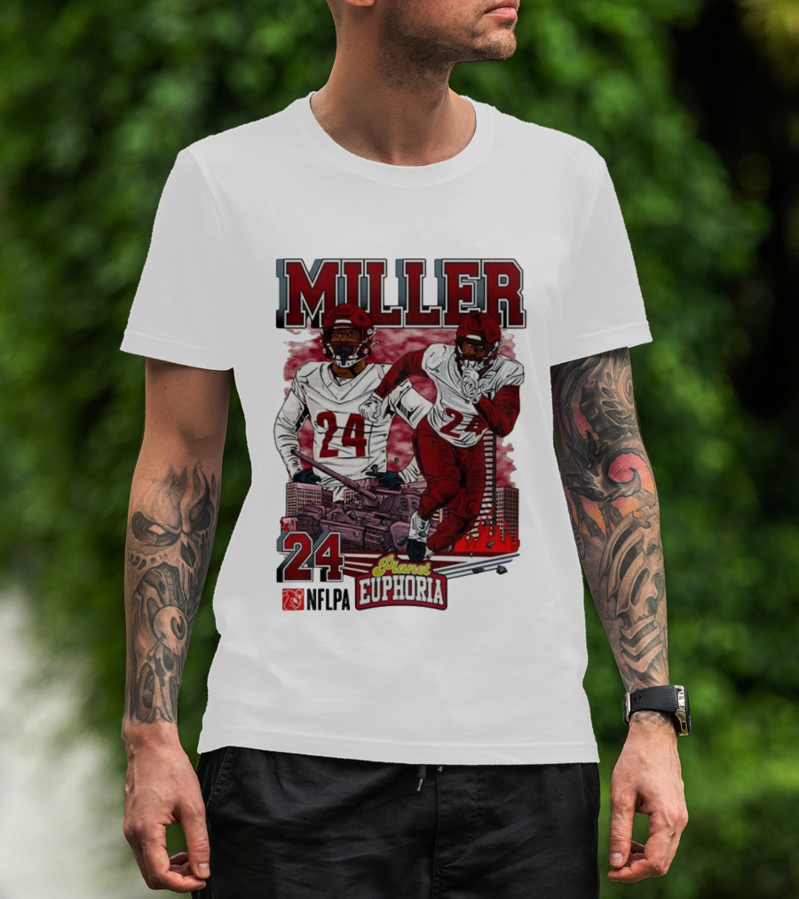 Miller 24 NFLPA Planet Euphoria Washington Commanders Tank Cartoon T-Shirt