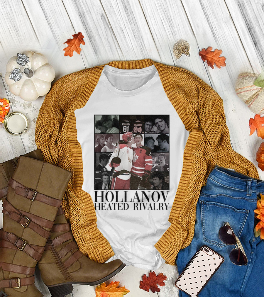 Hollanov Heated Rivalry Shane Ilya Rosanov Hollander Merry Christmas T-Shirt