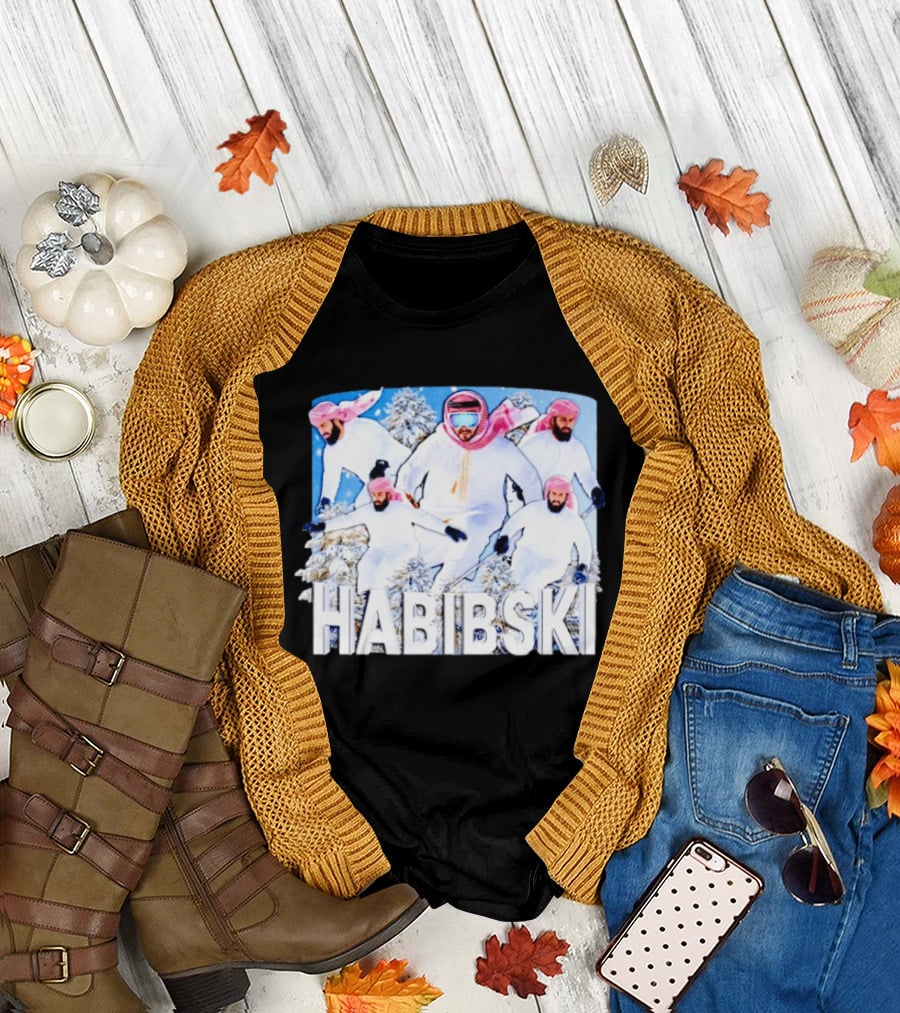 Habibski Habibi Skiing Adventure Winter Fun T-Shirt